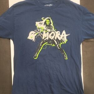 Blue Graphic T-Shirt with Gamora Design